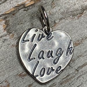 Grace & Heart G&H LA LA LA Charm Pendant .925 Sterling Silver 7/8” Jewelry
